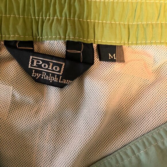 Polo Ralph Lauren Swim Trunks M Men’s Turquoise Blue Cargo Tropicalcore Beach - Picture 6 of 7